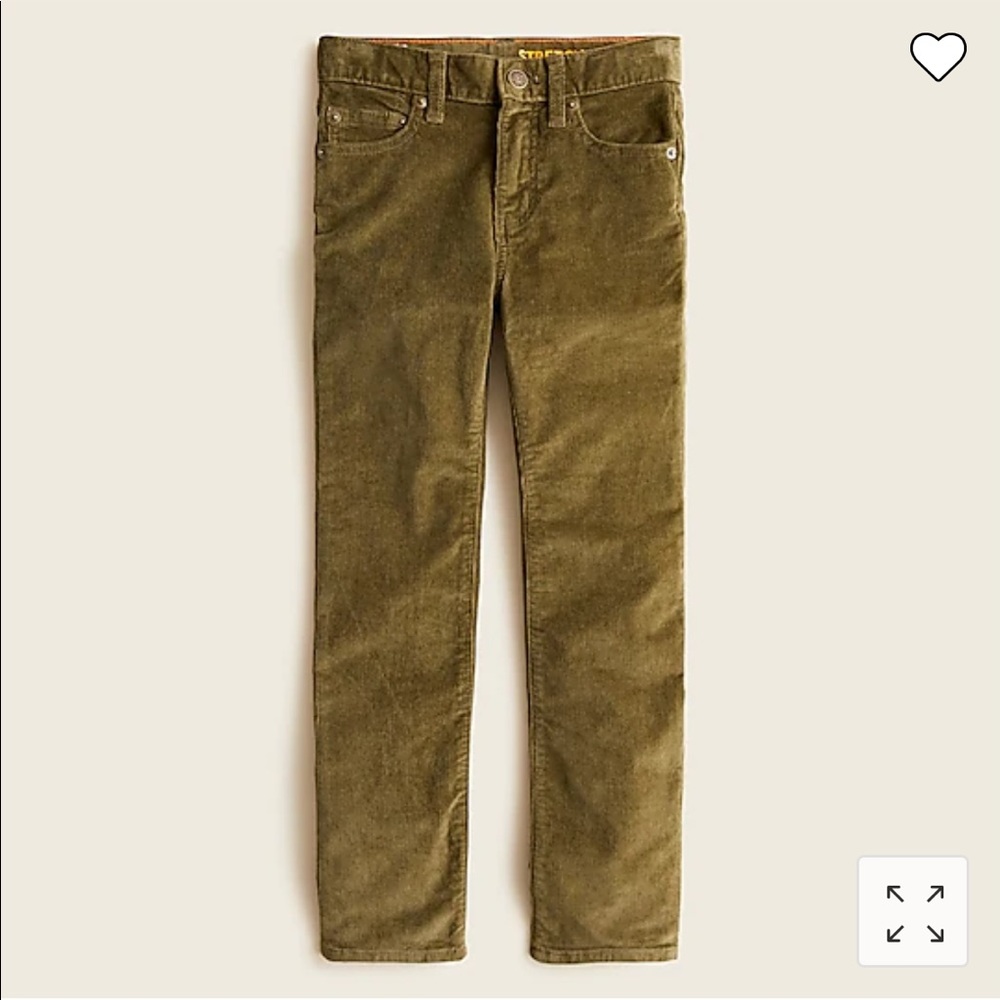 NWT J Crew / Crew Cuts Boys' cord in stretch fit